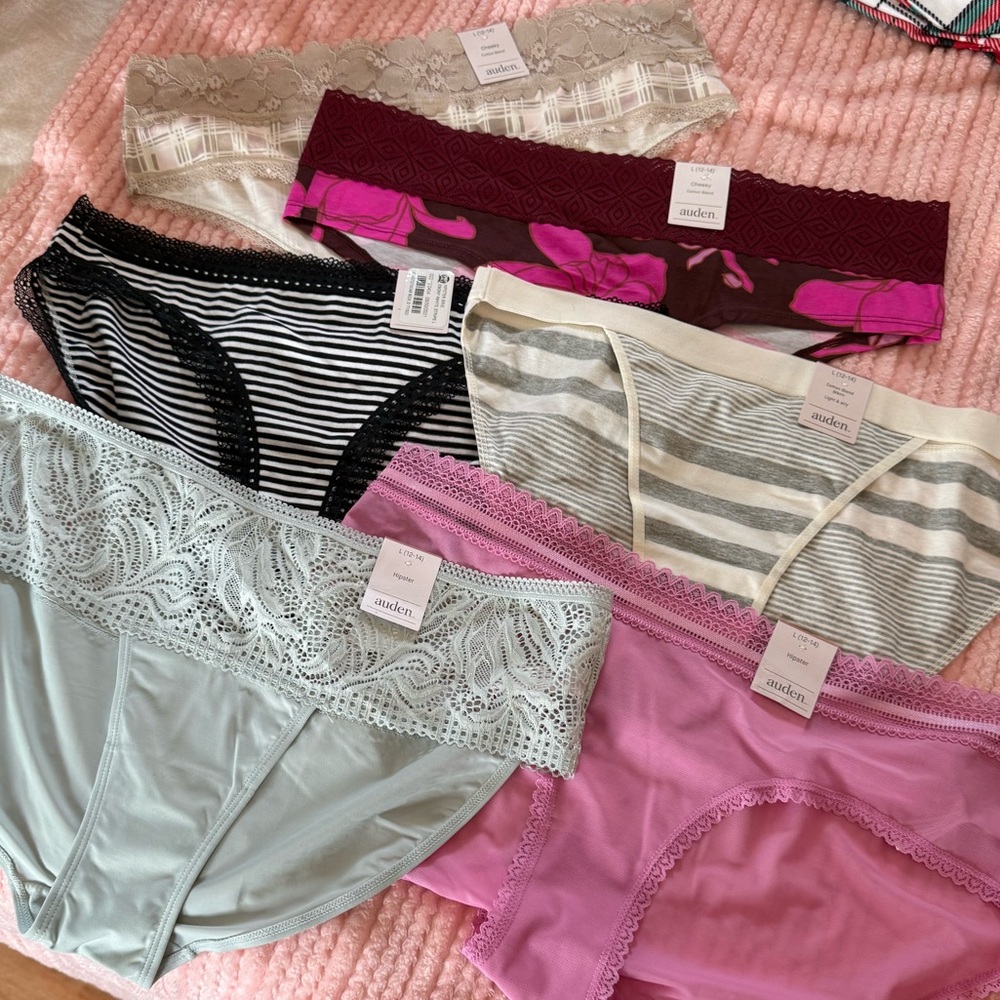 Auden Target Underwear bikini hipster NWT large 12-14 panties